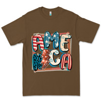 Cacao America with lightning bolt 4th of july Premium Tee - FaDigitalArtStudio