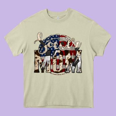 Soccer Mom Heavy Core Tee Designed By Jasminsmagicworld