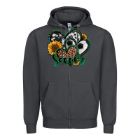 Smoke soccer hearts Zipper Hoodie - Jasminsmagicworld