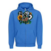 True Royal soccer hearts Zipper Hoodie - Jasminsmagicworld