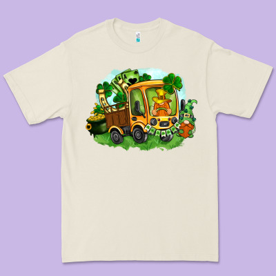 Truck Saint Patricks Day Premium Tee Designed By Fadigitalartstudio