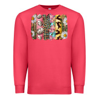 Cardinal Easter Brushstroke With Quail Eggs Daisy And Bunny Premium Sweatshirt - RanaPortraitStore