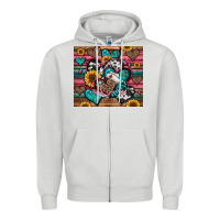 Dove Grey nurse hearts Zipper Hoodie - Jasminsmagicworld