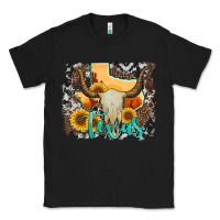 Black western texas  and cowhide with sunflower Classic Tee - Artiststas