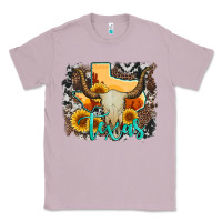 Lilac western texas  and cowhide with sunflower Classic Tee - Artiststas
