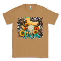 Toasted Coconut western texas  and cowhide with sunflower Classic Tee - Artiststas