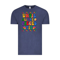 Vintage Denim Until all the pieces fit Vintage Tee - CowhideDigitalArt