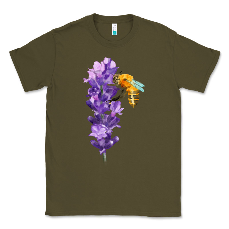 Honey Bee With Lavender Fa Element Classic Tee by FaDigitalArtStudio | Teevron