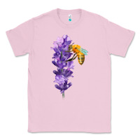 Bubblegum Pink honey bee with lavender fa element Classic Tee - FaDigitalArtStudio