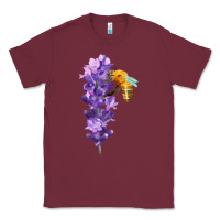 Burgundy honey bee with lavender fa element Classic Tee - FaDigitalArtStudio