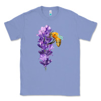 Colony Blue honey bee with lavender fa element Classic Tee - FaDigitalArtStudio