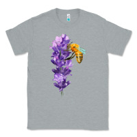 Heather Grey honey bee with lavender fa element Classic Tee - FaDigitalArtStudio