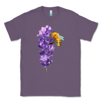 Lavender honey bee with lavender fa element Classic Tee - FaDigitalArtStudio