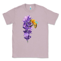 Lilac honey bee with lavender fa element Classic Tee - FaDigitalArtStudio