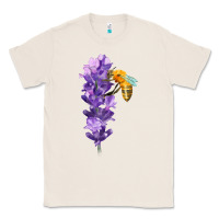 Natural honey bee with lavender fa element Classic Tee - FaDigitalArtStudio