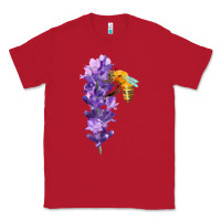 Red honey bee with lavender fa element Classic Tee - FaDigitalArtStudio