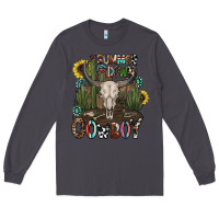 Smoke summer down cowboy Long Sleeve Tee - CowhideDigitalArt