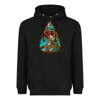 Black turquoise cowhide arrowhead Heavyweight Hoodie - Jasminsmagicworld