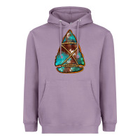 Lavender turquoise cowhide arrowhead Heavyweight Hoodie - Jasminsmagicworld