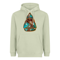 Matcha turquoise cowhide arrowhead Heavyweight Hoodie - Jasminsmagicworld