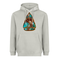 Moon Dust turquoise cowhide arrowhead Heavyweight Hoodie - Jasminsmagicworld