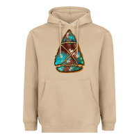 Mushroom turquoise cowhide arrowhead Heavyweight Hoodie - Jasminsmagicworld