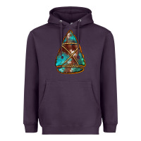 Plum turquoise cowhide arrowhead Heavyweight Hoodie - Jasminsmagicworld