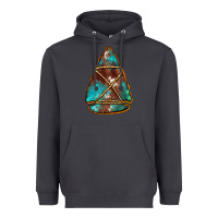 Smoke turquoise cowhide arrowhead Heavyweight Hoodie - Jasminsmagicworld