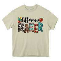 Mossy difference maker teacher Heavy Core Tee - OliviaCreatesArt