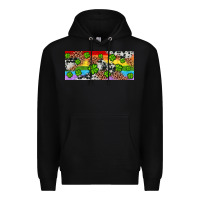 Black Western St. Patrick's Day Shamrock Rainbow Premium Hoodie - Artiststas