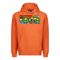 Carrot Western St. Patrick's Day Shamrock Rainbow Premium Hoodie - Artiststas