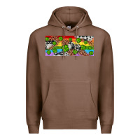Chestnut Western St. Patrick's Day Shamrock Rainbow Premium Hoodie - Artiststas