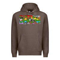 Coffee Western St. Patrick's Day Shamrock Rainbow Premium Hoodie - Artiststas
