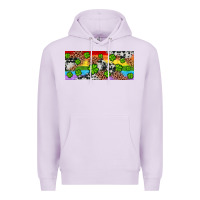 Lilac Western St. Patrick's Day Shamrock Rainbow Premium Hoodie - Artiststas
