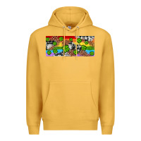 Mustard Western St. Patrick's Day Shamrock Rainbow Premium Hoodie - Artiststas