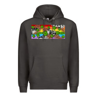 Smoke Western St. Patrick's Day Shamrock Rainbow Premium Hoodie - Artiststas