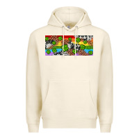 Tofu Western St. Patrick's Day Shamrock Rainbow Premium Hoodie - Artiststas
