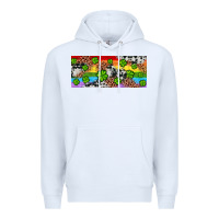 White Western St. Patrick's Day Shamrock Rainbow Premium Hoodie - Artiststas