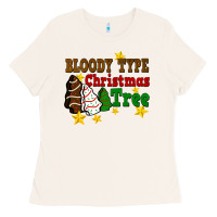 Bloody Type Christmas Tree Ladies Tee | Teevron