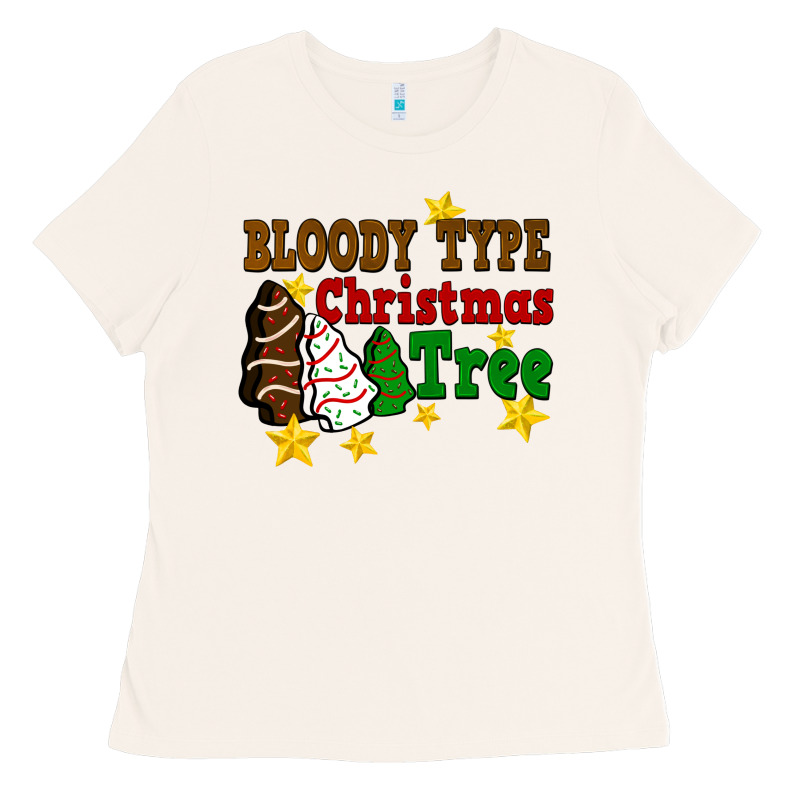 Bloody Type Christmas Tree Ladies Tee by FaDigitalArtStudio | Teevron