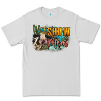 Dove Grey Show mom cow Mother's Day Premium Tee - FaDigitalArtStudio