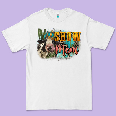 Show Mom Cow Mother's Day Premium Tee Designed By Fadigitalartstudio
