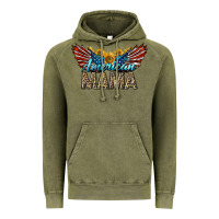 Vintage Olive Western American Mama With Sunflowers Vintage Hoodie - LillyAllenDesigns