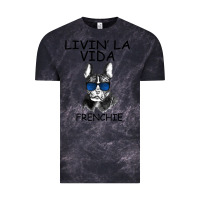 Cloud Black Livin' la vida Frenchie Vintage Tee - Bettercallsaul