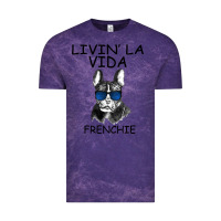 Cloud Purple Livin' la vida Frenchie Vintage Tee - Bettercallsaul
