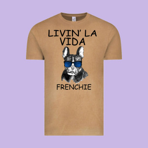 Livin' La Vida Frenchie Vintage Tee Designed By Bettercallsaul