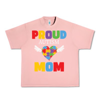 Salmon lil autism mom Urban Heavy Tee - CowhideDigitalArt