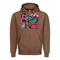 Chestnut rt respiratory therapist hearts Zipper Hoodie - Jasminsmagicworld