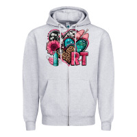 Heather Grey rt respiratory therapist hearts Zipper Hoodie - Jasminsmagicworld