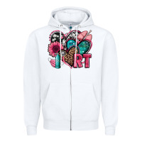 White rt respiratory therapist hearts Zipper Hoodie - Jasminsmagicworld